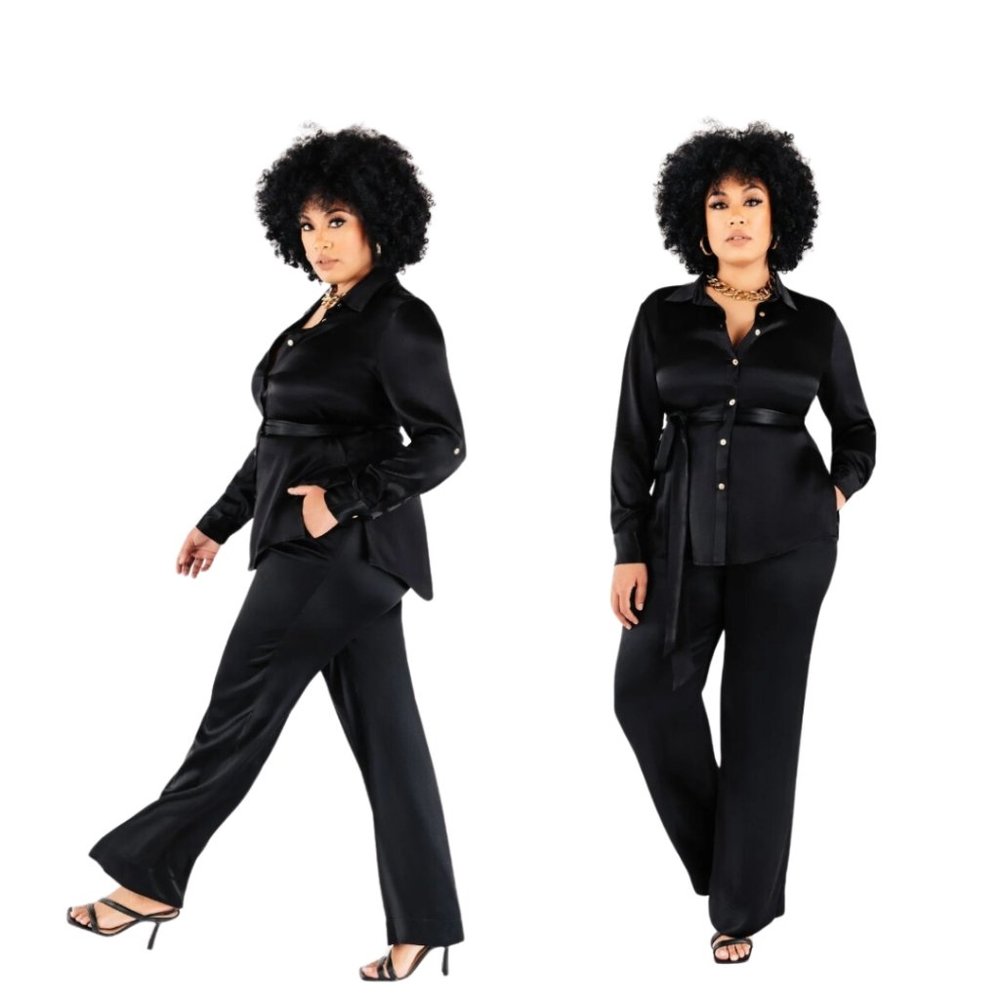 Satin Bettina Blouse | Chloe Kristyn